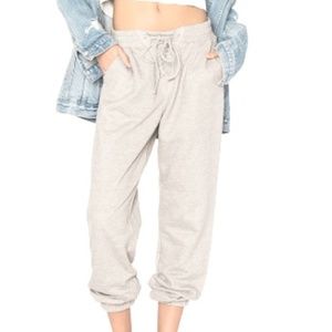 Grey MP/C Sweatpants with tie closure